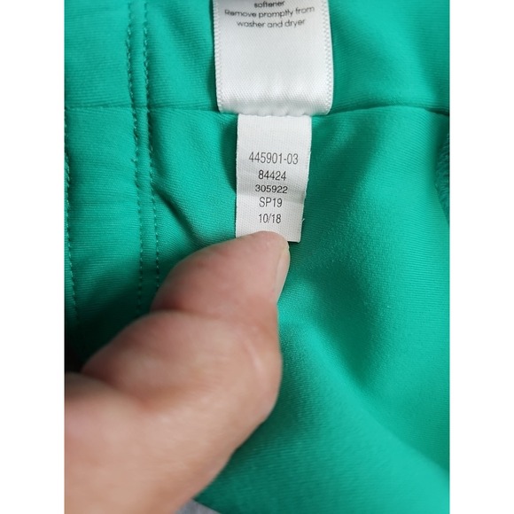 Athleta Active Contender Laser Cut 7/8 Leggings Size Medium Jade Green 445901-03 - Picture 7 of 10